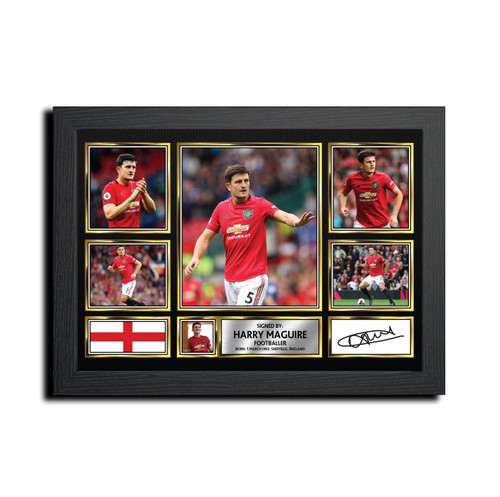 Harry Maguire Football Gift printed autograph poster print