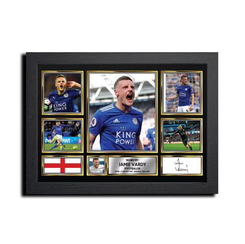 Jamie Vardy Football Gift printed autograph poster print