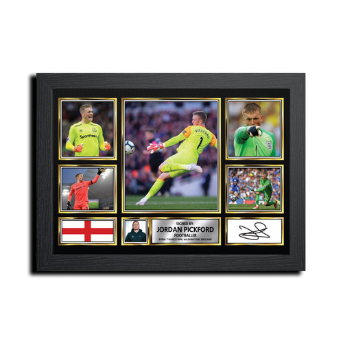 Jordan Pickford Football Gift printed autograph poster print