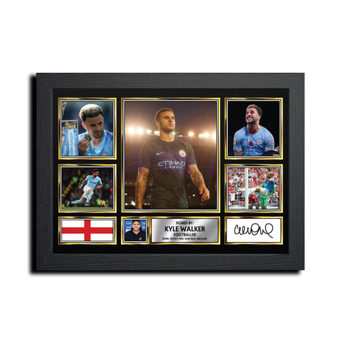 Kyle Walker Football Gift printed autograph poster print