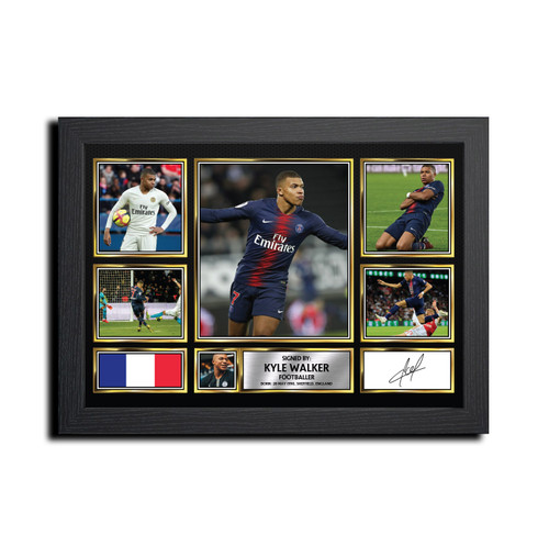 Kylian Mbappé Football Gift printed autograph poster print