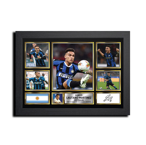 Lautaro Mart¡nez Football Gift printed autograph poster print