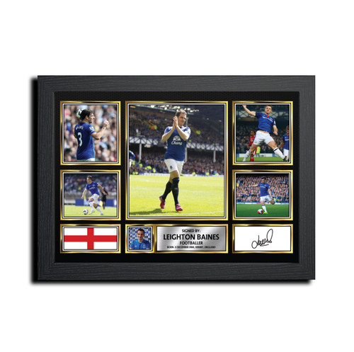 Leighton Baines Football Gift printed autograph poster print