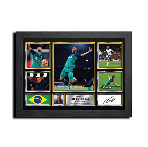 Lucas Moura Football Gift printed autograph poster print