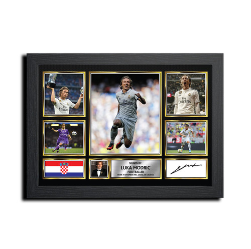 Luka Modric Football Gift printed autograph poster print