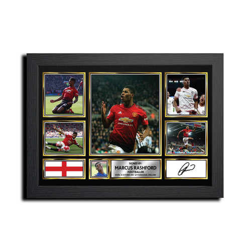 Marcus Rashford Football Gift printed autograph poster print