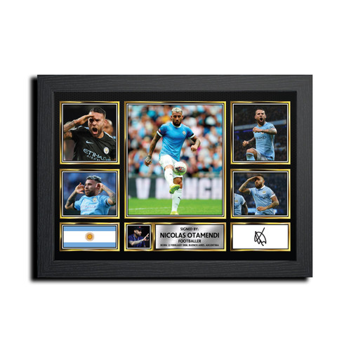 Nicolas Otamendi Football Gift printed autograph poster print