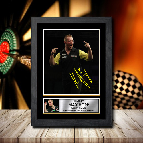 Max Hopp printed autograph poster print