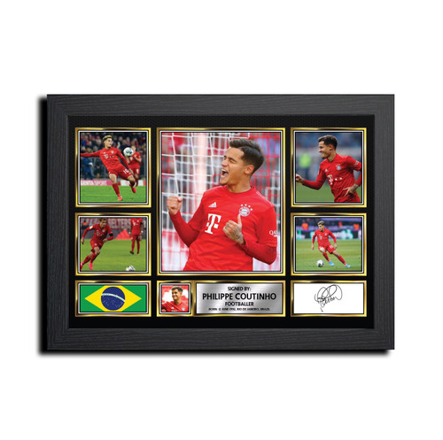 Philippe Coutinho Football Gift printed autograph poster print