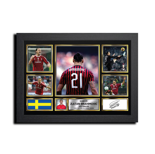 Zlatan Ibrahimovic Football Gift printed autograph poster print