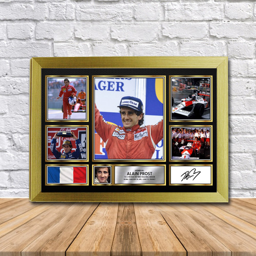 Alain Prost Motorsport Gift printed autograph poster print