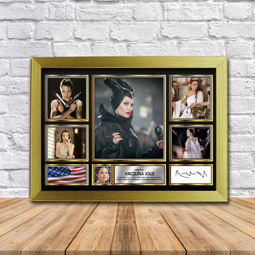 Angelina Jolie Gift printed autograph poster print