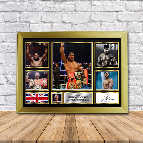 Anthony Joshua Boxing Gift printed autograph poster print