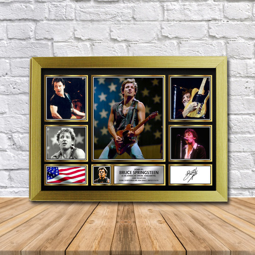 Bruce Springsteen Music Gift Framed printed autograph poster print