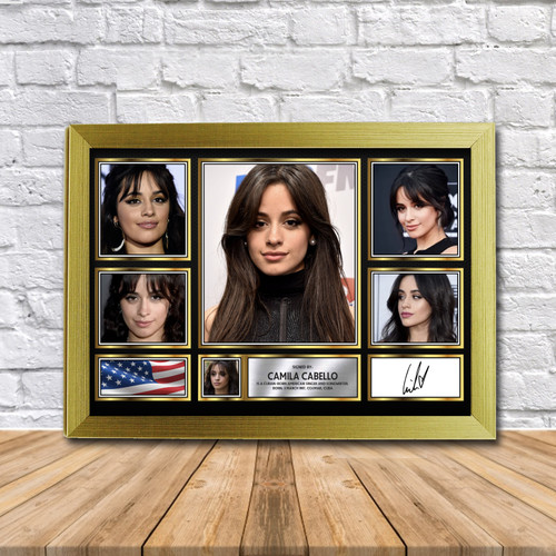 Camila Cabello Music Gift Framed printed autograph poster print