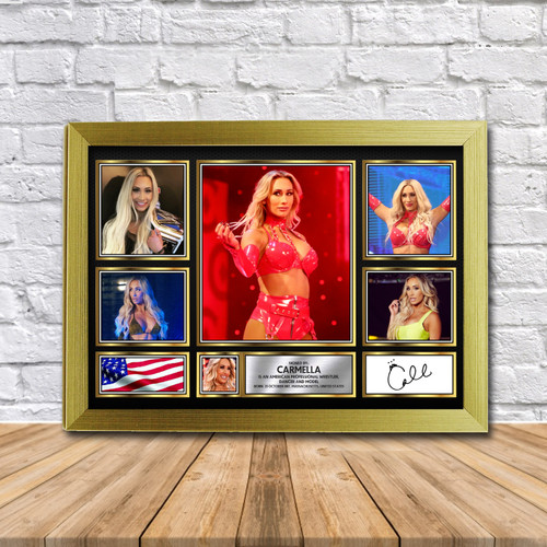 Carmella Music Gift Framed printed autograph poster print
