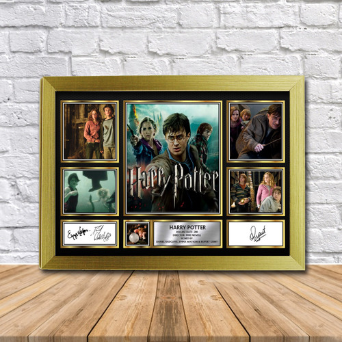 Harry Potter Movie Gift Framed printed autograph poster print