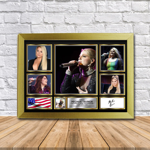 Meghan Trainor (2) Gift Framed printed autograph poster print