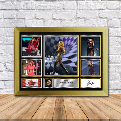 Shania Twain (2) Music Gift Framed printed autograph poster print