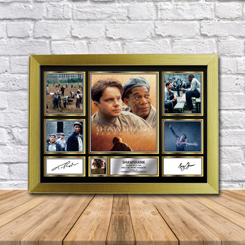 Shawshank Movie Gift Framed printed autograph poster print