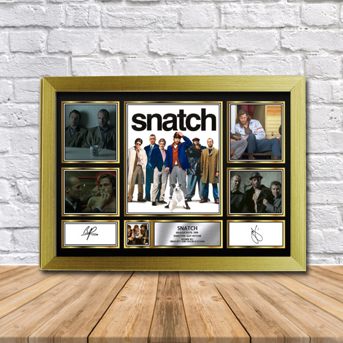 Snatch Movie Gift Framed printed autograph poster print