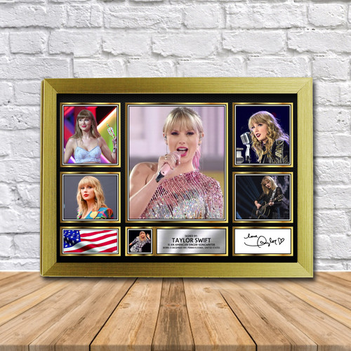 Taylor Swift (2) Music Gift Framed printed autograph poster print