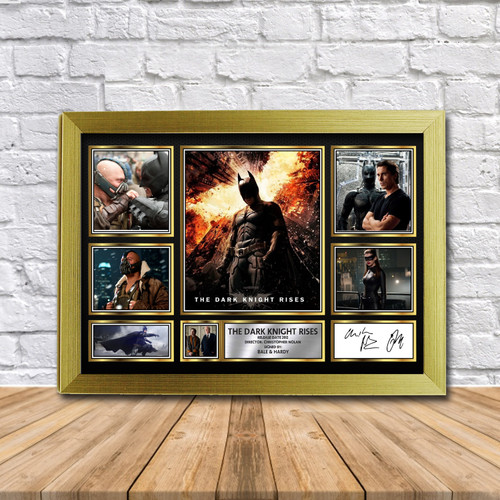 The Dark Knight Rises Movie Gift Framed printed autograph poster print