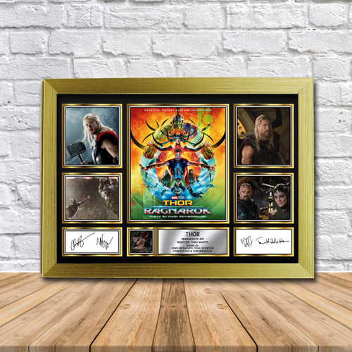 Thor Movie Gift Framed printed autograph poster print