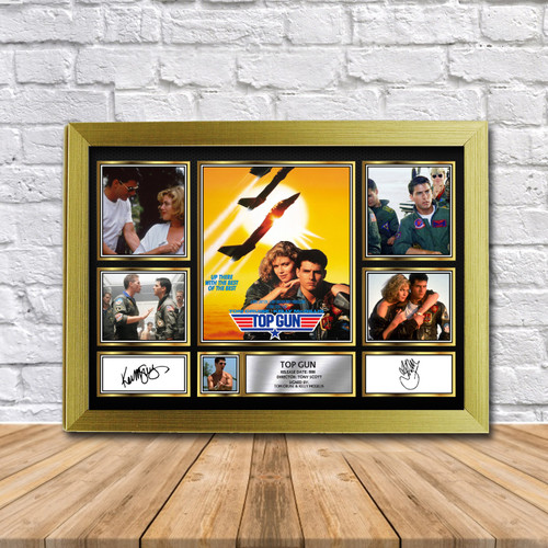 Top Gun Movie Gift Framed printed autograph poster print