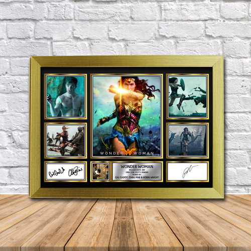 Wonder Woman Movie Gift Framed printed autograph poster print