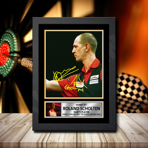 Roland Scholten printed autograph poster print