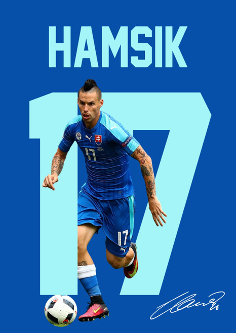 Marek Hamšík printed autograph poster print
