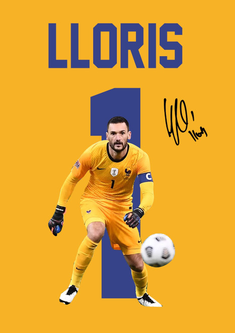 Hugo Lloris printed autograph poster print