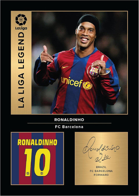 Ronaldinho printed autograph poster print