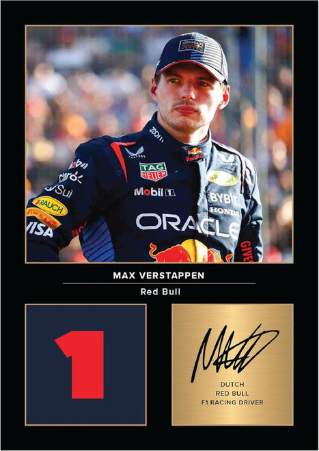 Max Verstappen Printed Autograph Poster Print