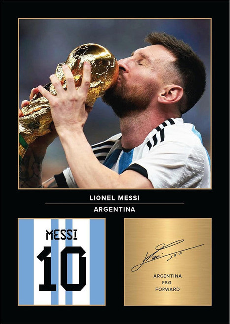 Lionel Messi printed autograph poster print