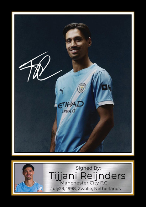 Tijjani Reijnders printed autograph poster print