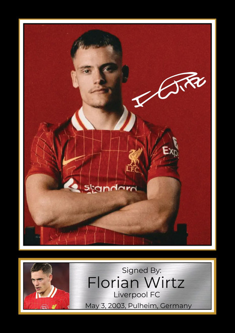 Florian Wirtz printed autograph poster print