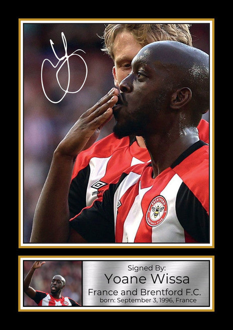 Yoane Wissa printed autograph poster print