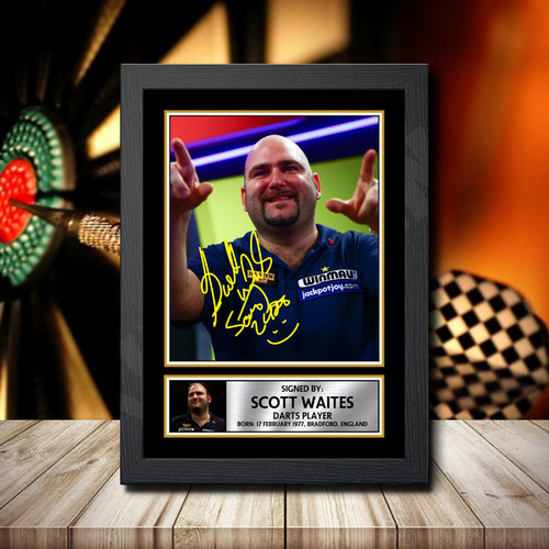 Scott Waites printed autograph poster print