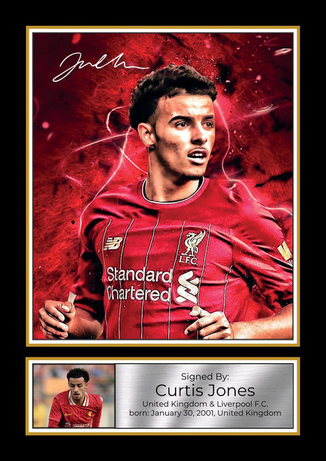 Curtis Jones printed autograph poster print
