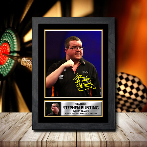 Stephen Bunting printed autograph poster print