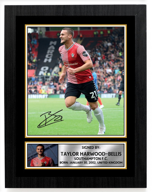 Taylor Harwood-Bellis printed autograph poster print