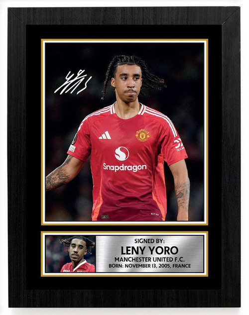 Leny Yoro printed autograph poster print