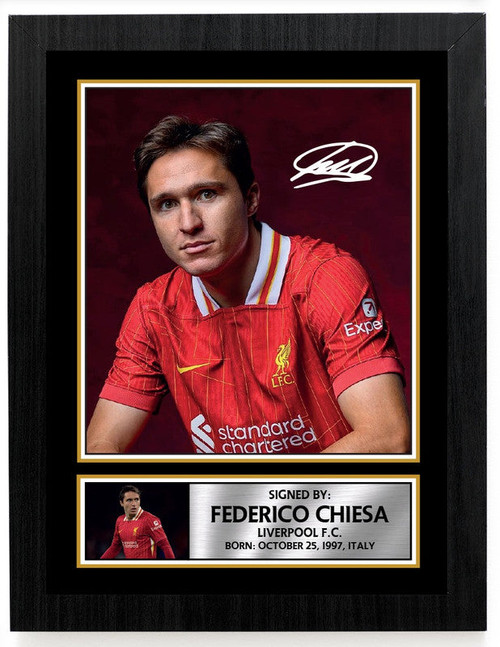 Federico Chiesa Liverpool F.C. Poster Print printed autograph poster print
