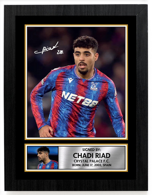 Chadi Riad Crystal Palace F.C. Poster Print printed autograph poster print