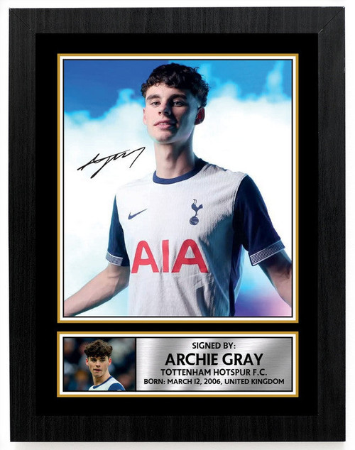 Archie Gray Tottenham Hotspur Poster Print printed autograph poster print