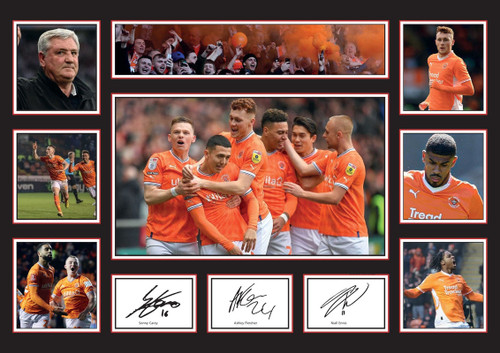 Blackpool FC Poster Print printed autograph poster print