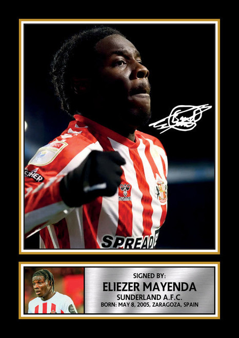Eliezer Mayenda printed autograph poster print