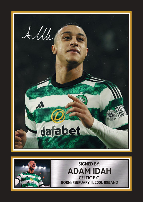 Adam Idah Printed Autograph Poster Print - Republic of Ireland Football Star Wall Art